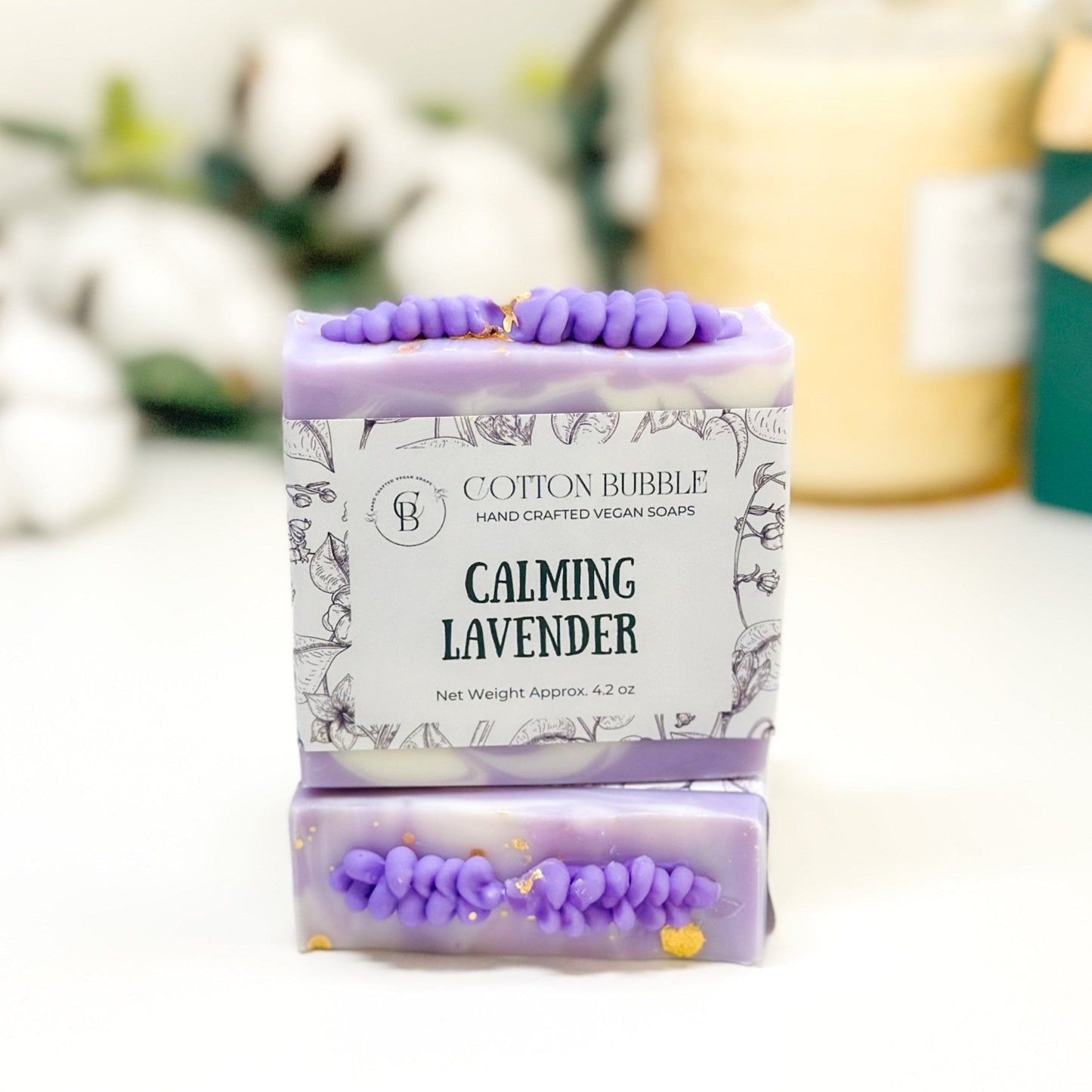 Calming Lavender Soap – Natural & Handmade | Cotton Bubble