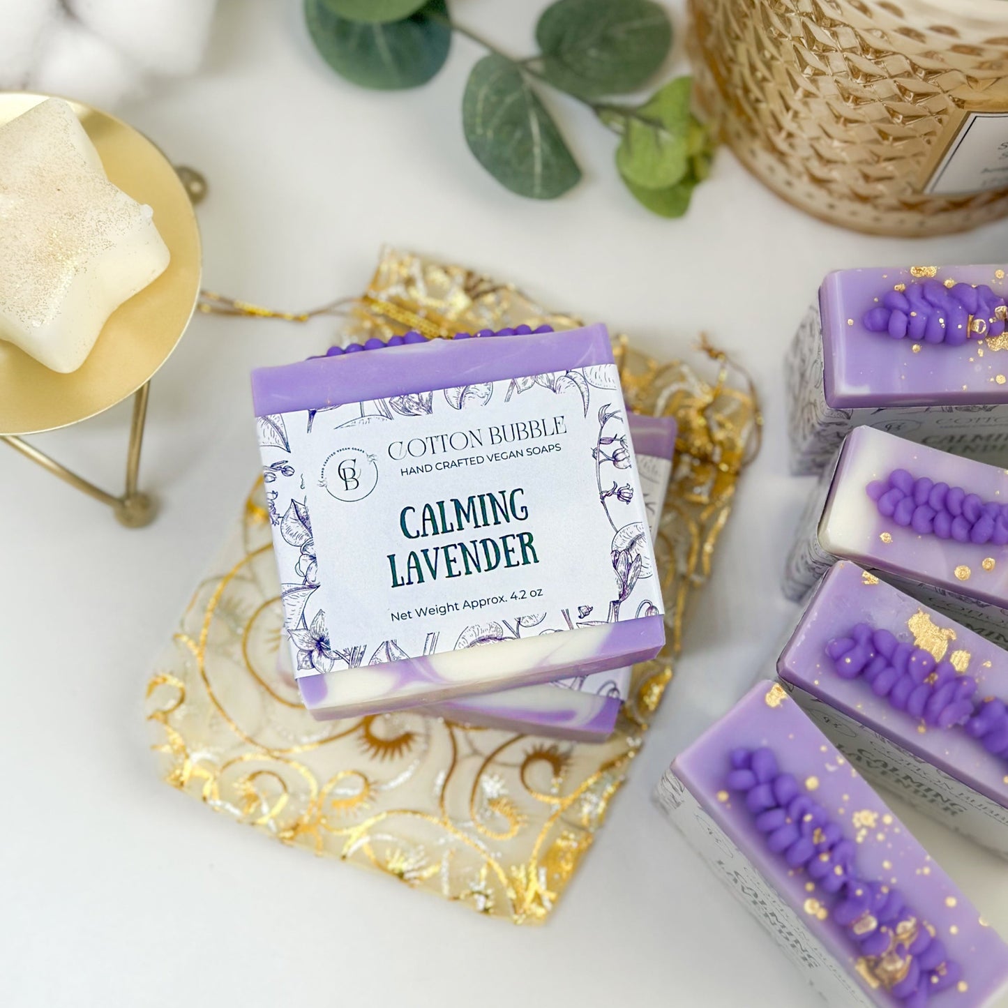 Calming Lavender Soap – Natural & Handmade | Cotton Bubble
