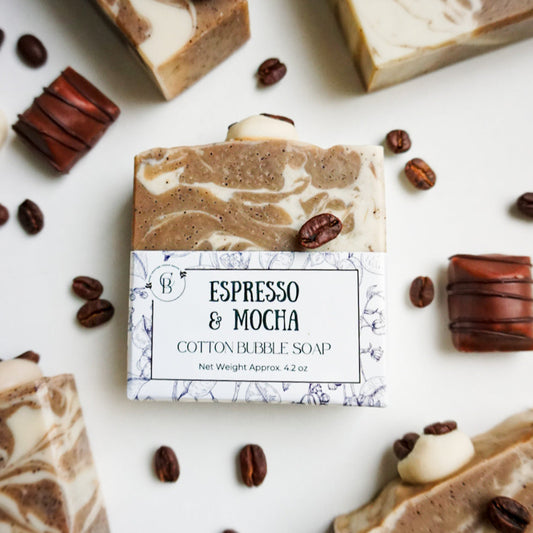 Espresso_and_Mocha_Soap
Natural Coffee Scrub Soap | Cotton Bubble Soap