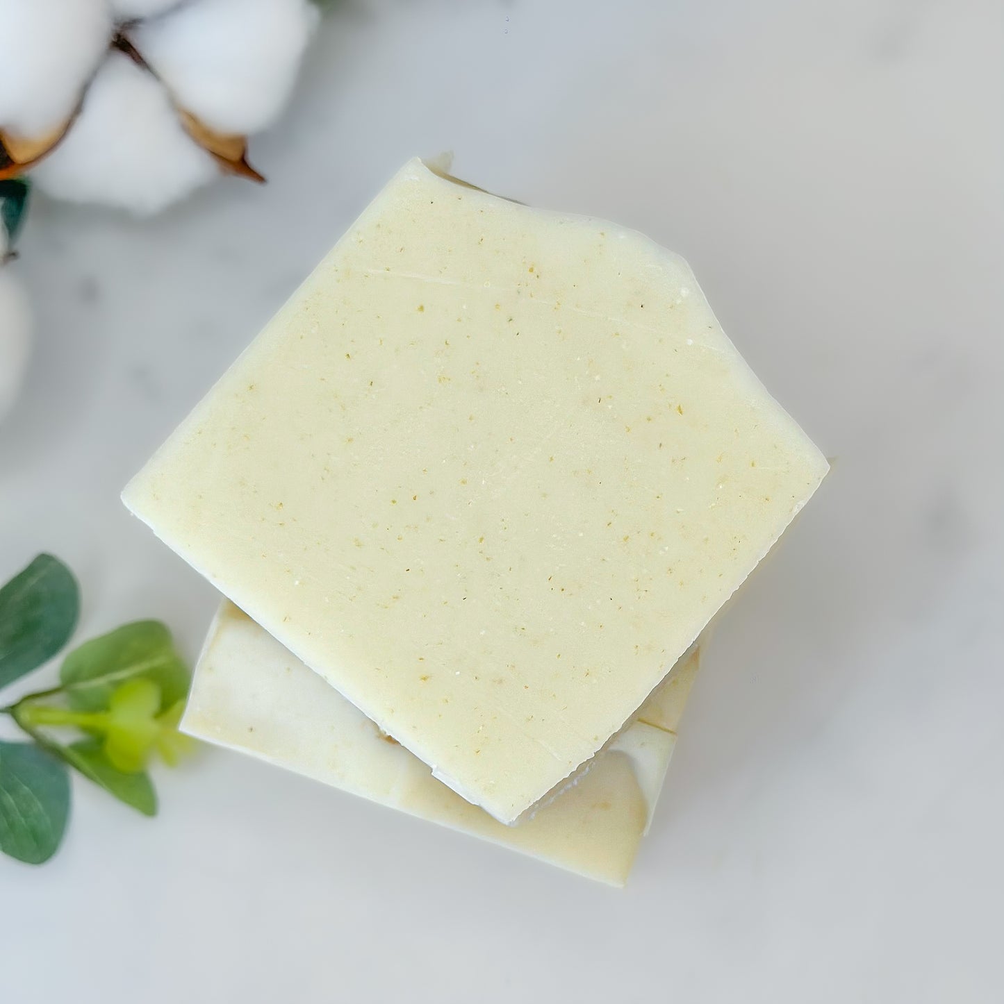 Exfoliating Oats - Unscented Oatmeal Soap for Sensitive Skin by Cotton Bubble Soap