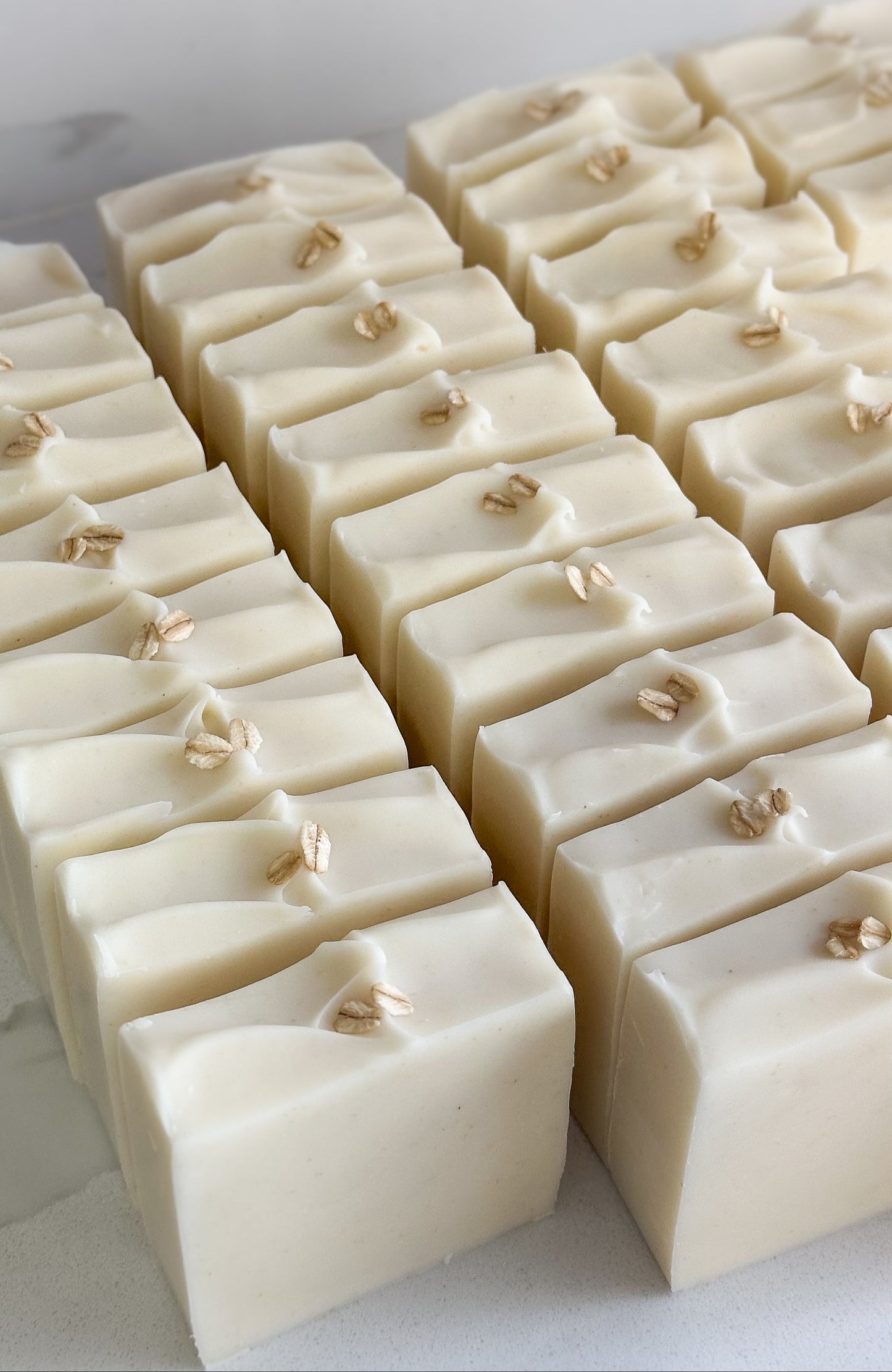 Exfoliating Oats - Unscented Oatmeal Soap for Sensitive Skin by Cotton Bubble Soap