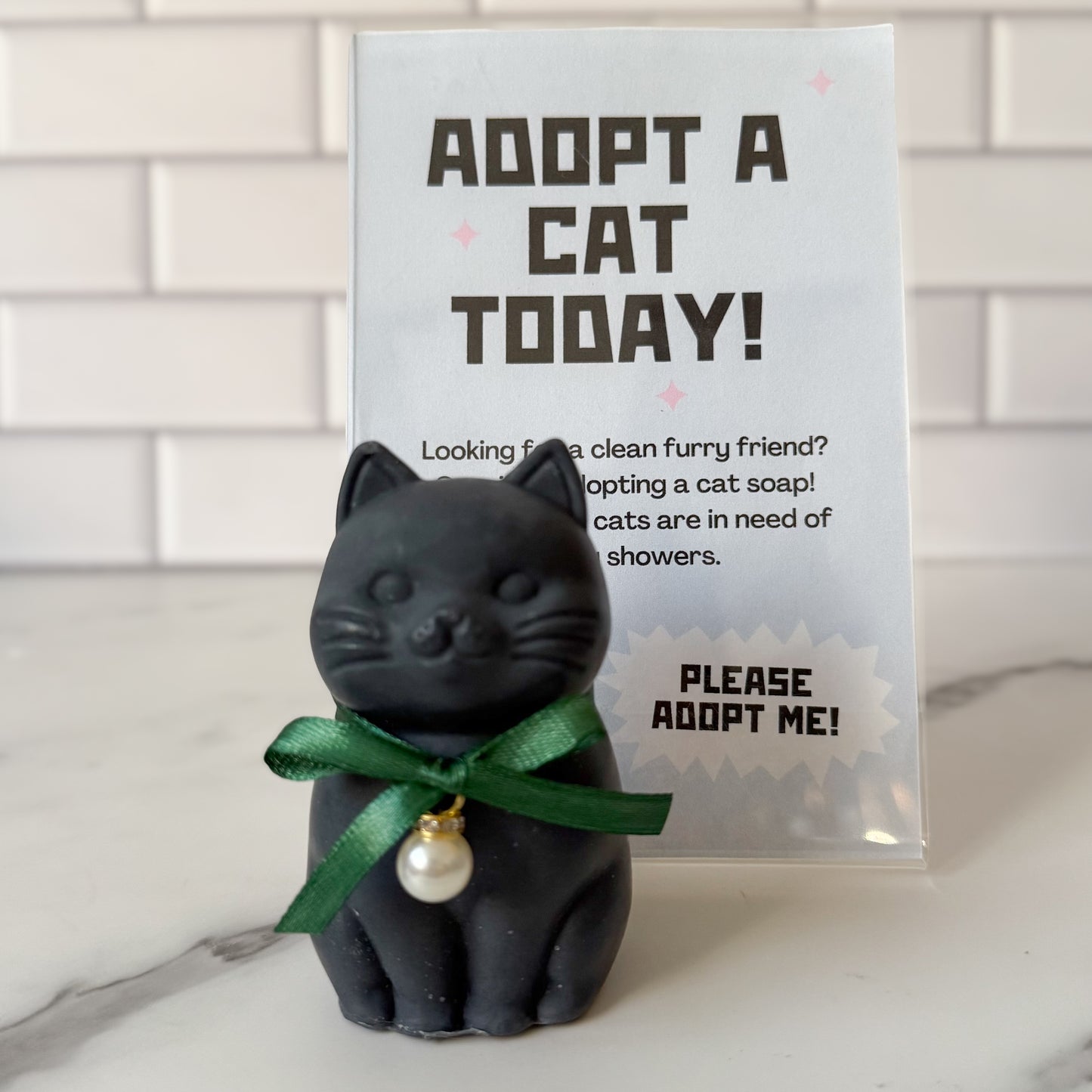 Cat Design Soap