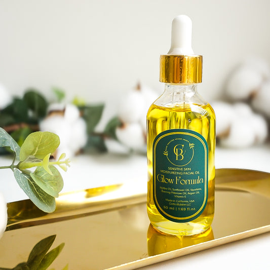 Glow Formula – Unscented Luxurious Facial Oil | Cotton Bubble Soap