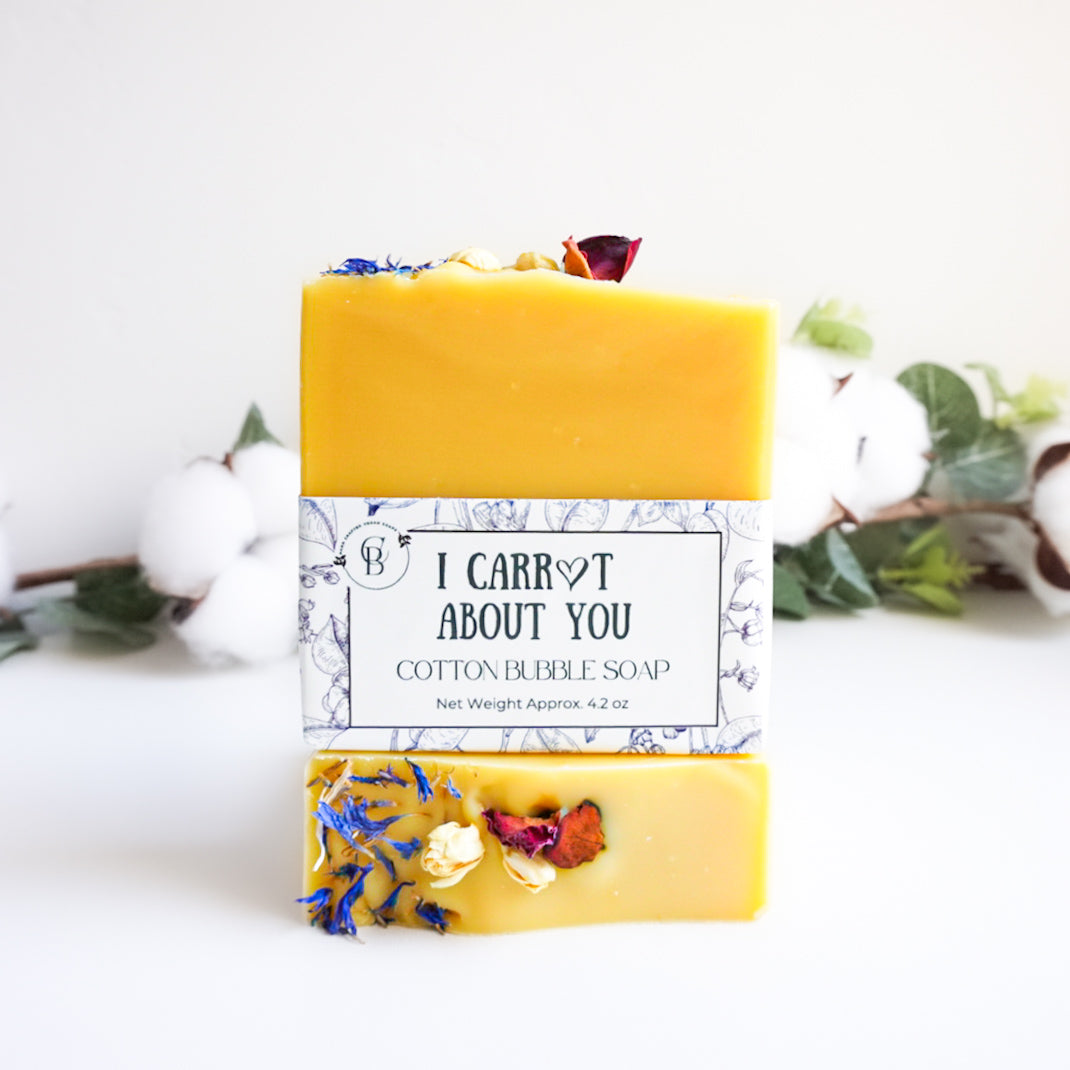 I Carrot About You - Natural Carrot Soap by Cotton Bubble Soap