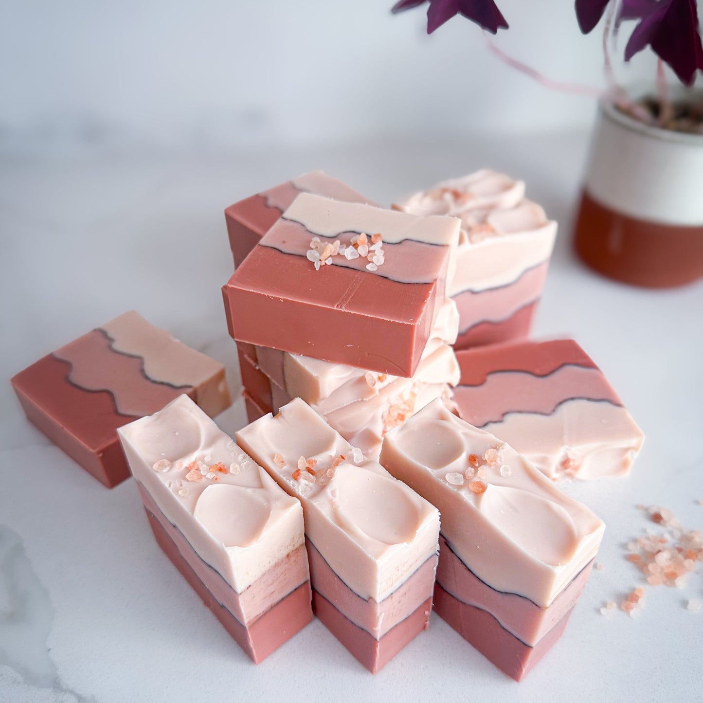 Rose Clay & Shea – Unscented Natural Soap for Sensitive Skin | Cotton Bubble Soap
