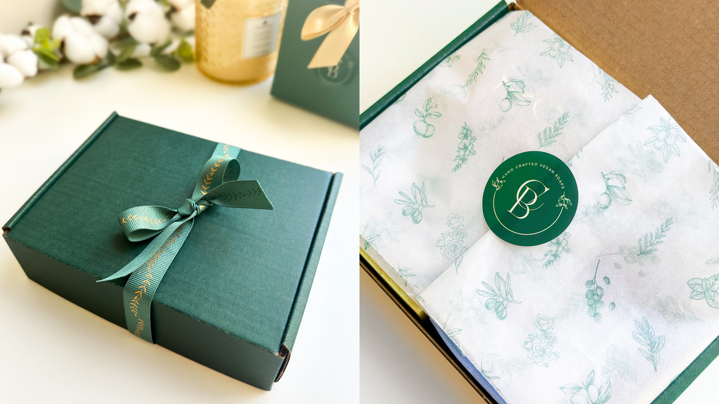 Natural Soap & Body Oil Gift Set – Luxurious Skincare Duo | Cotton Bubble Soap