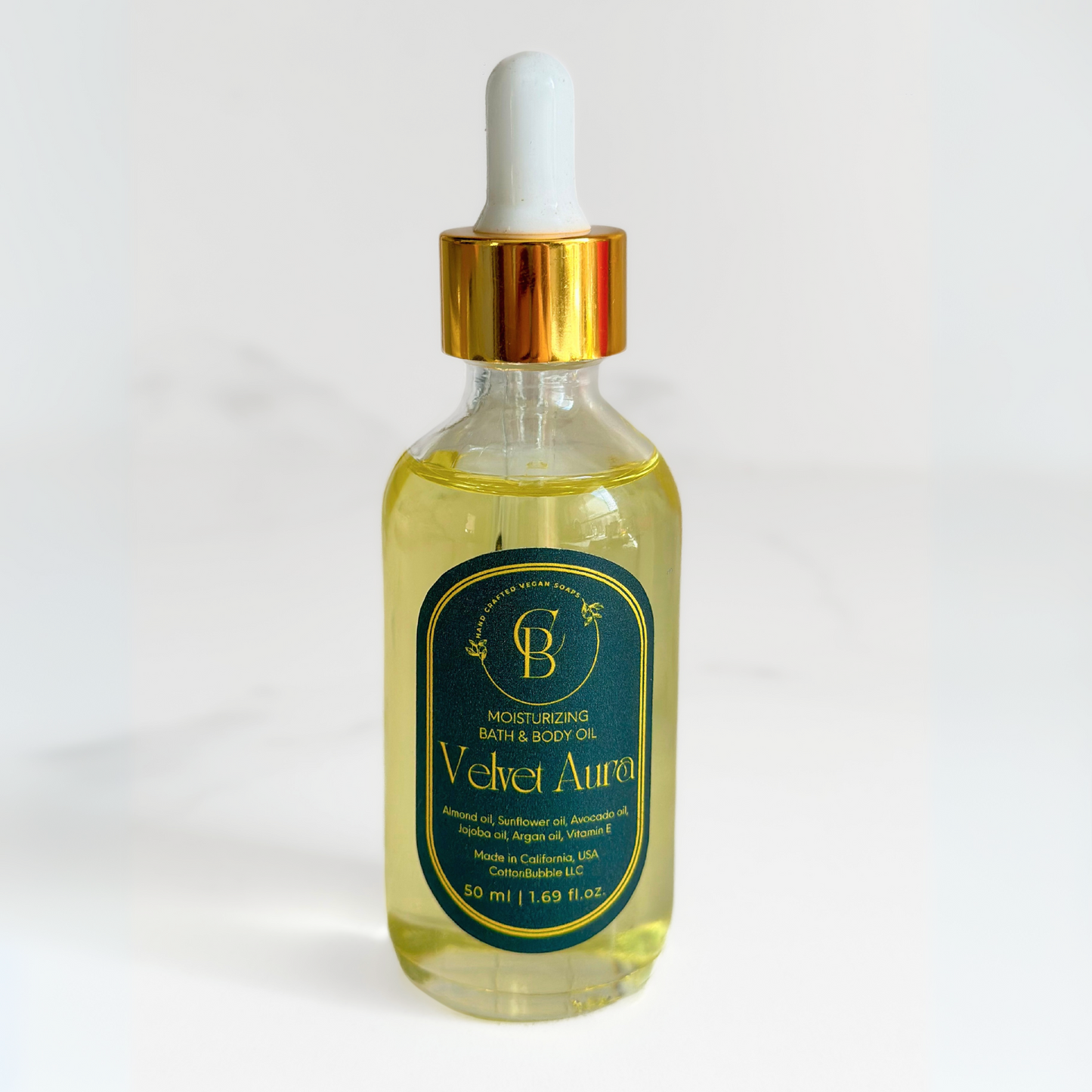 Velvet Aura – Unscented Luxurious Body Oil | Cotton Bubble Soap