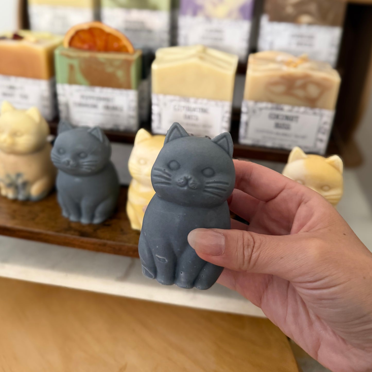 Cat Design Soap