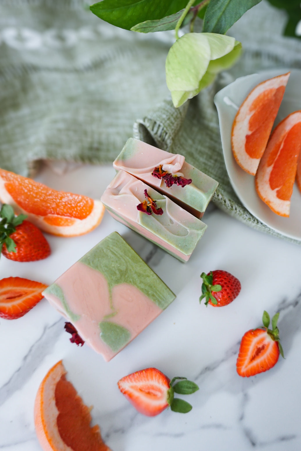 Strawberry Matcha Soap