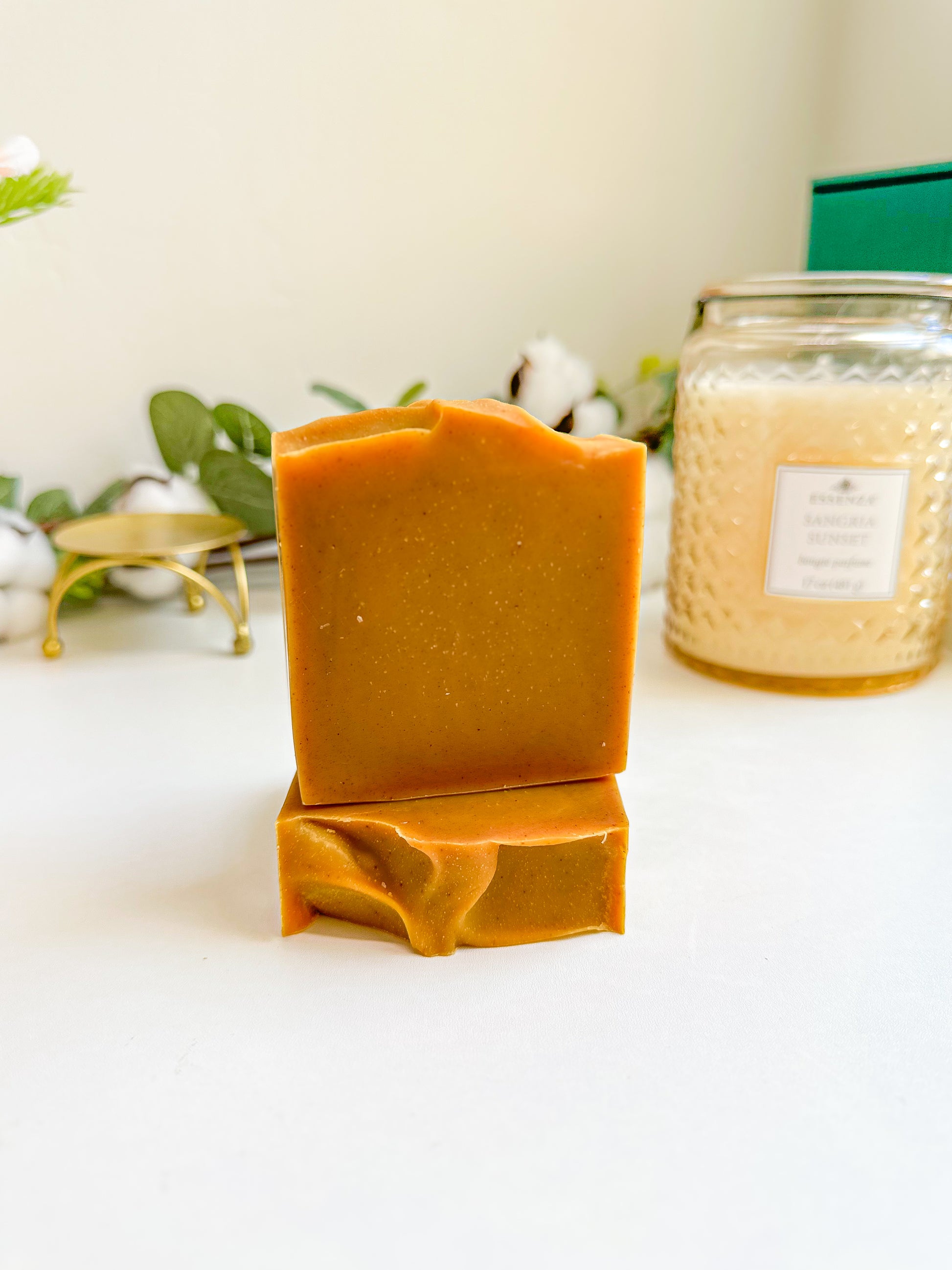 Golden Detox – Turmeric & Carrot Soap for Radiant Skin | Cotton Bubble Soap