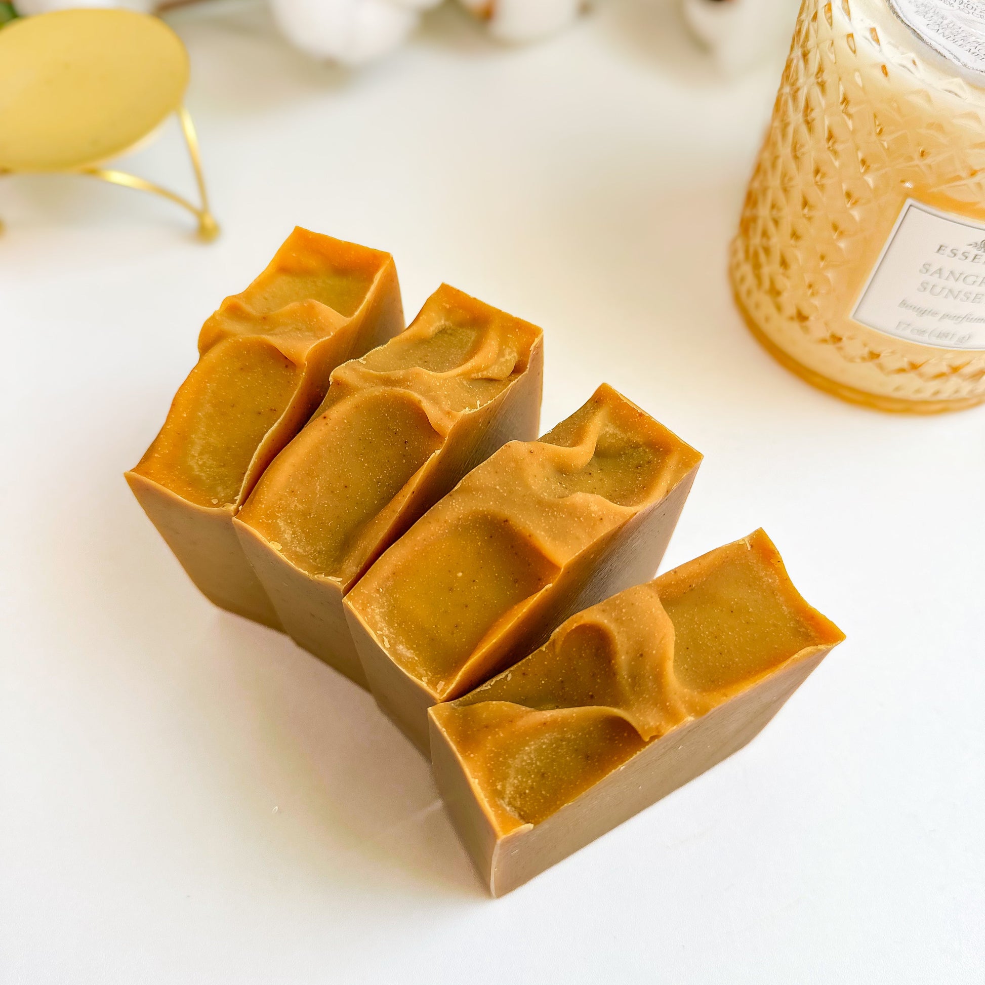 Golden Detox – Turmeric & Carrot Soap for Radiant Skin | Cotton Bubble Soap