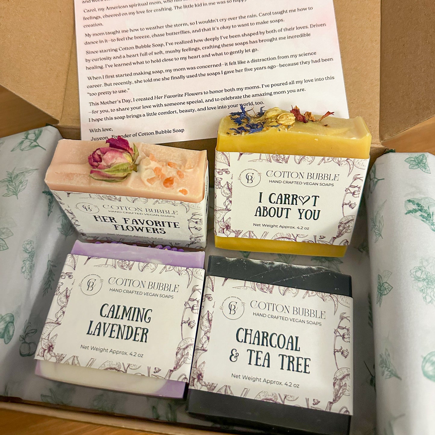 Her Favorite Flowers + 3 best selling soaps (Free Shipping)