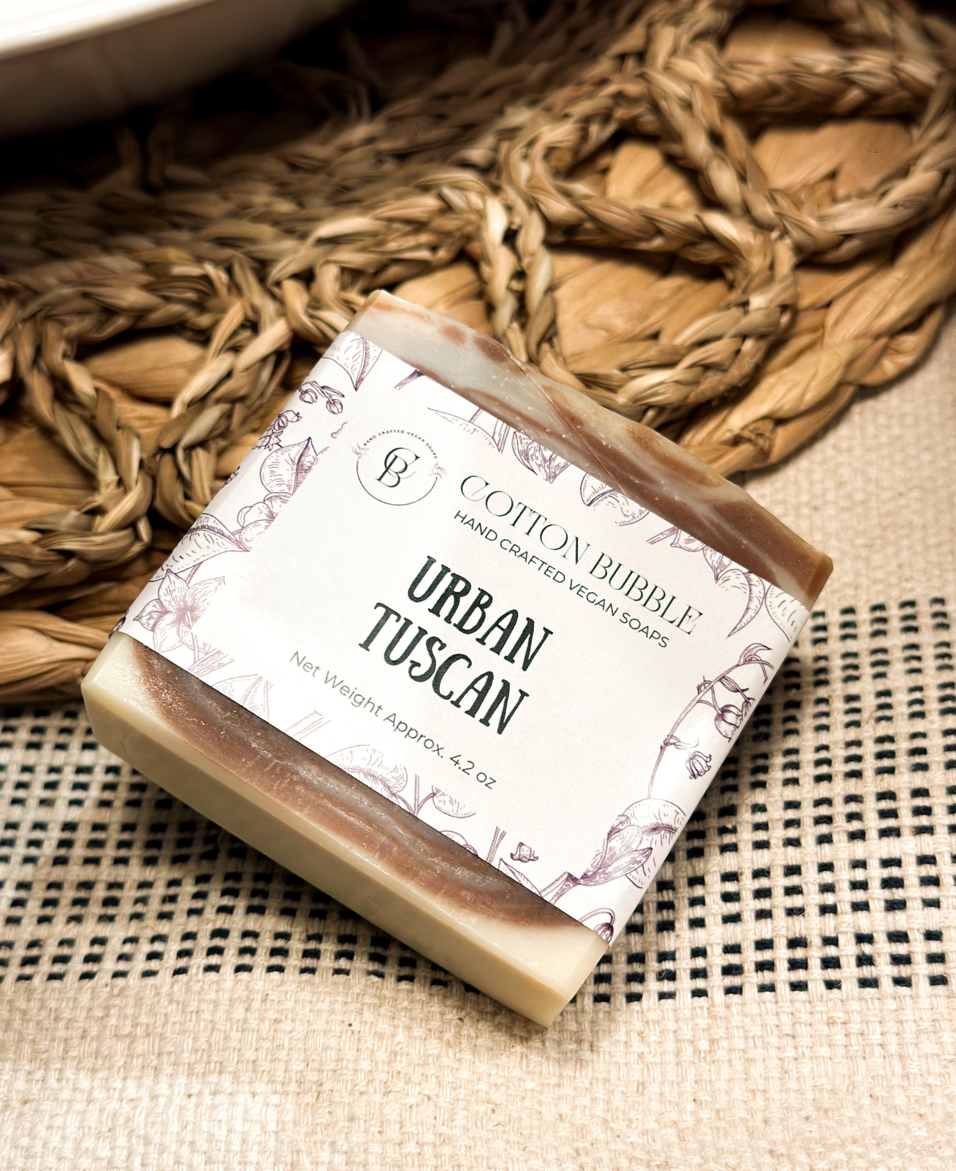 Urban Tuscan – Mediterranean Inspired Natural Soap for Men | Cotton Bubble Soap