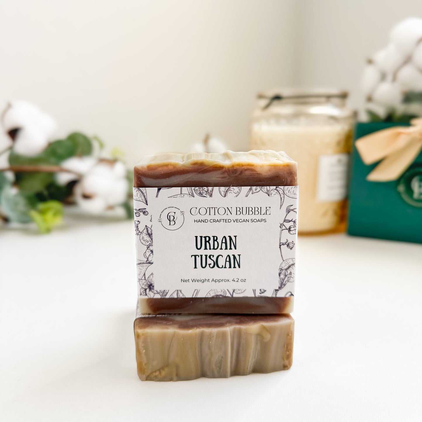 Urban Tuscan – Mediterranean Inspired Natural Soap for Men | Cotton Bubble Soap