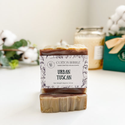 Urban Tuscan – Mediterranean Inspired Natural Soap for Men | Cotton Bubble Soap
