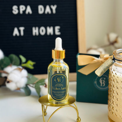 Velvet Aura – Unscented Luxurious Body Oil | Cotton Bubble Soap